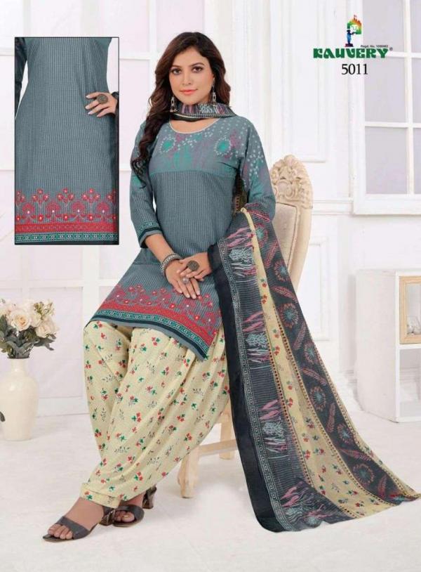 Kauvery Nyraa Vol-5 Cotton Readymade Embroidery Work Suit